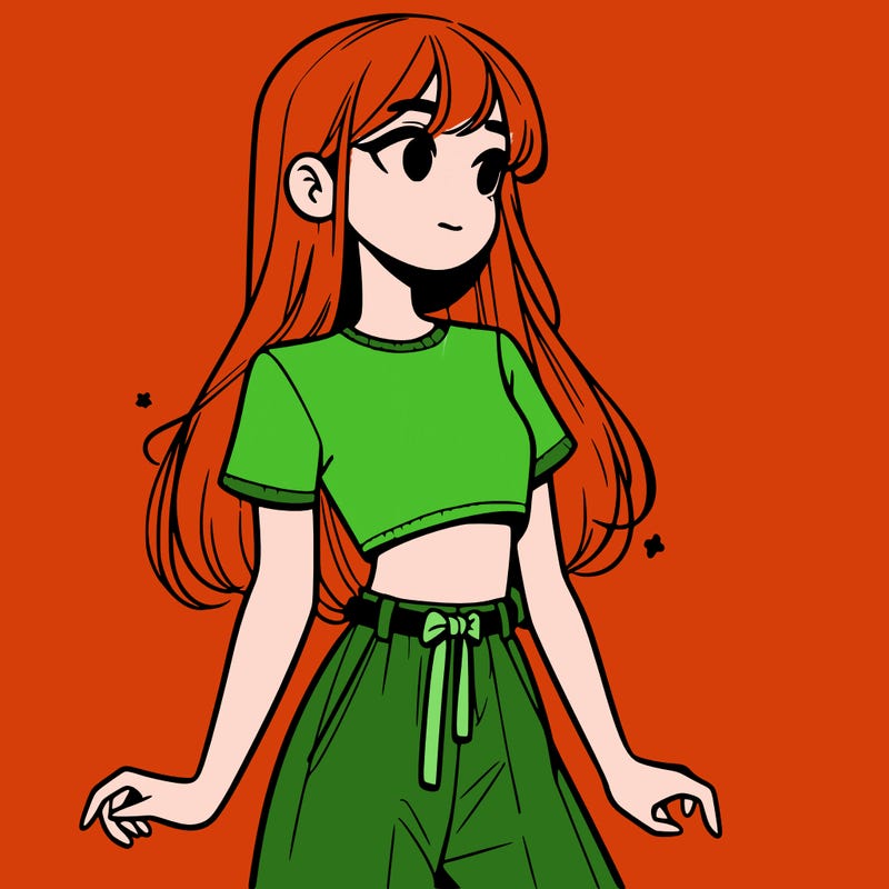 girl in a cute crop top