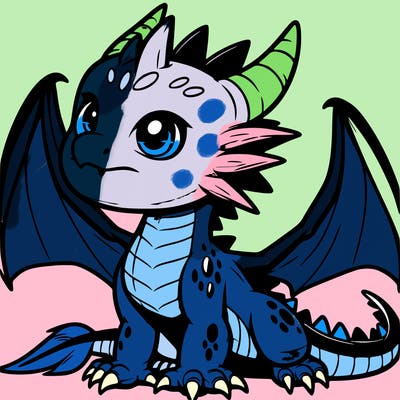 fierce baby night dragon