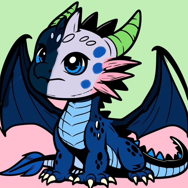 fierce baby night dragon