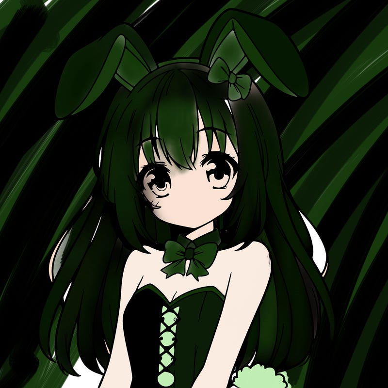 anime girl in bunny costume