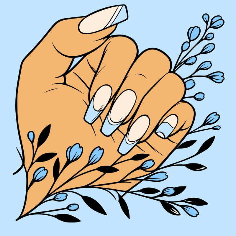 nails with french tip