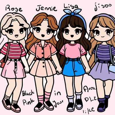 4 friends that are girls