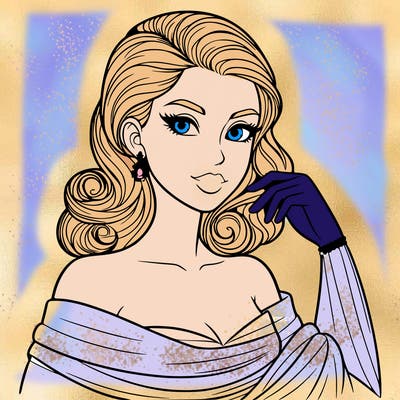 an elegant woman