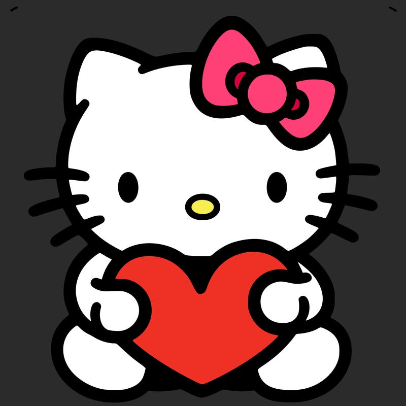hello kitty with heart