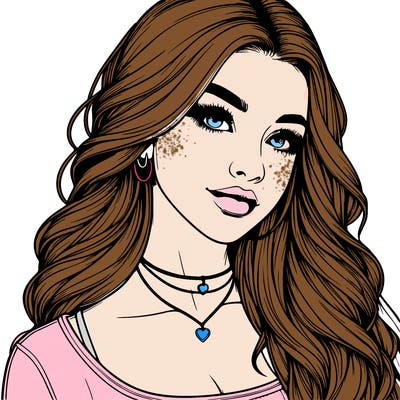 detailed realistic girl