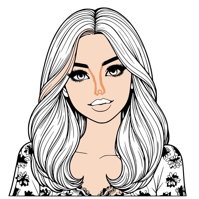 realistic beautiful girl