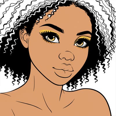 realistic black girl