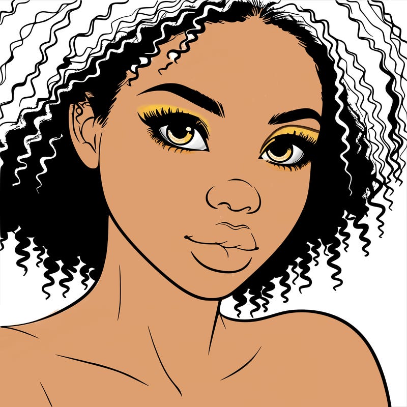 realistic black girl