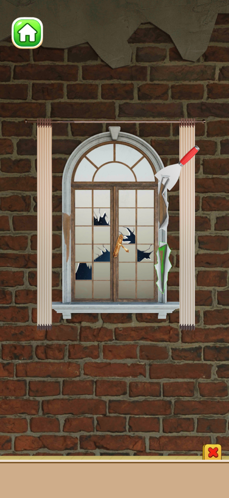 Home Makeover Tidy ASMR - Reparando una ventana rota con una rasqueta en Home Makeover Tidy ASMR