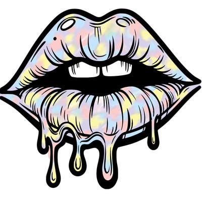 lips that look realistic and drip