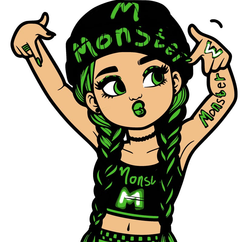 realistic teenage girl with braids and a beanie and crop top doing 🫶🏼