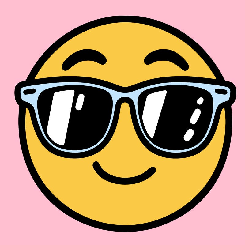 emoji with sunglasses