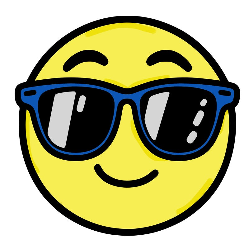 emoji with sunglasses