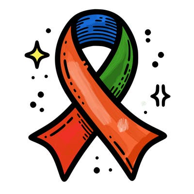 ribbon symbol of national breast cancer awareness month