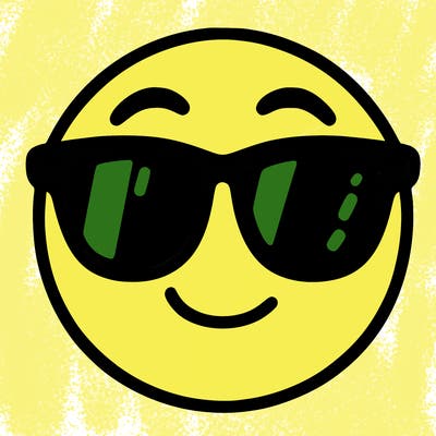 emoji with sunglasses