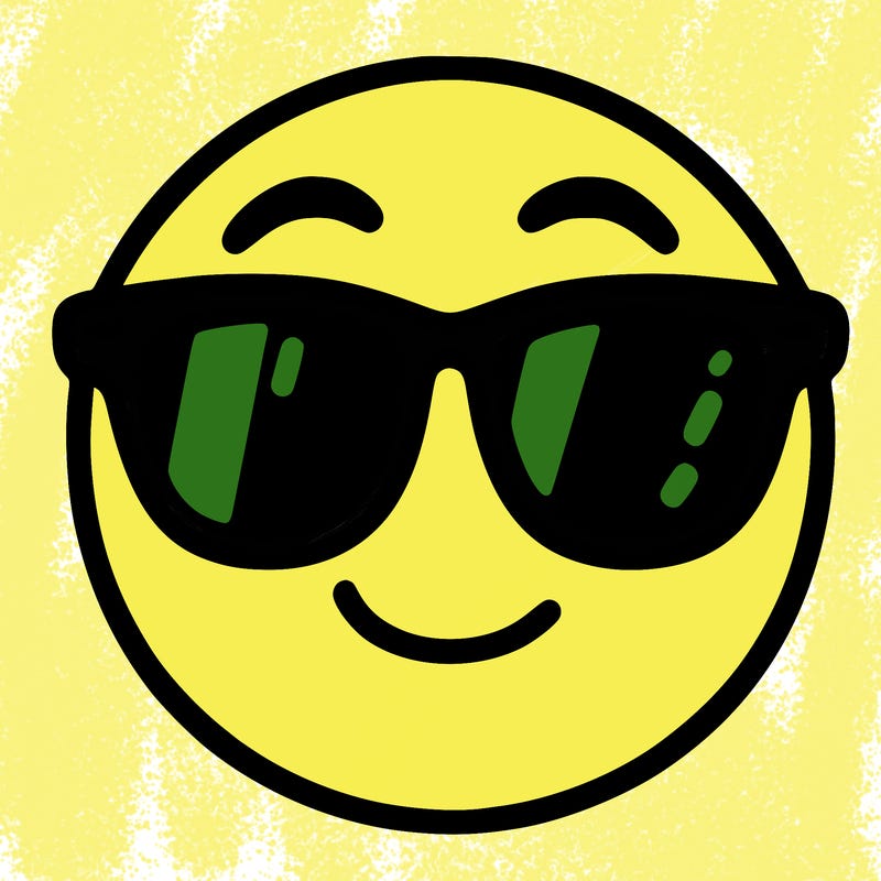 emoji with sunglasses