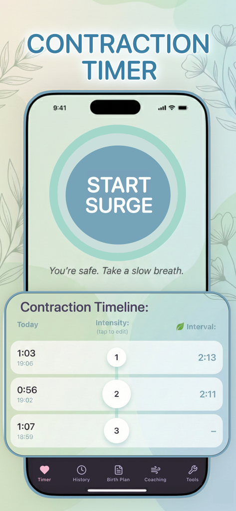 Contraction Timer+ - Medical App | MWM