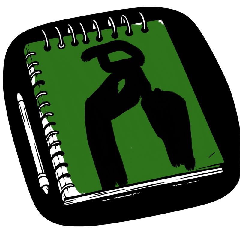 a blank sketch pad