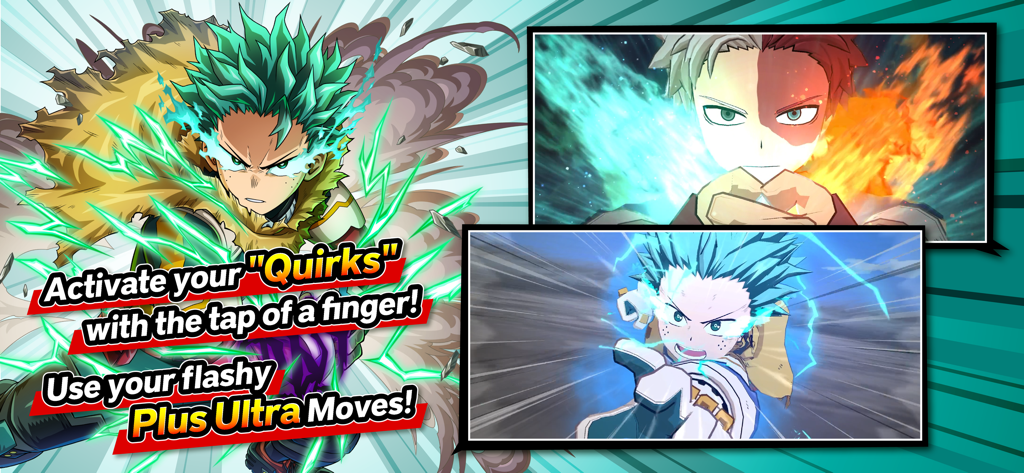 MY HERO ULTRA IMPACT - Deku y Todoroki activando Quirks y Movimientos Plus Ultra en My Hero Ultra Impact