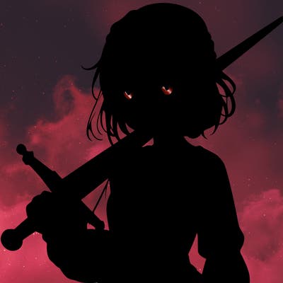 realistic girl with a sword