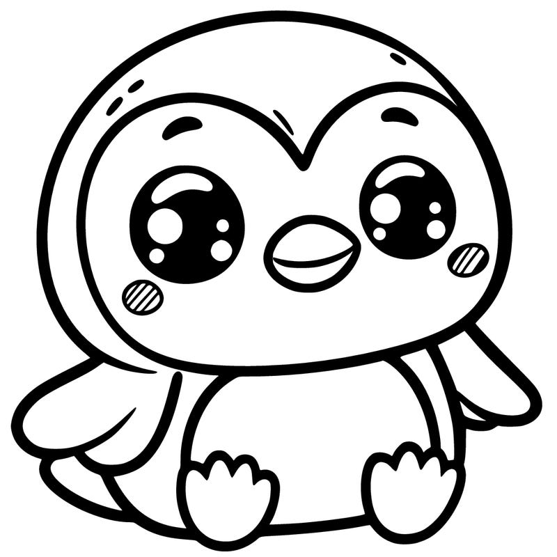 cute cartoon penguin