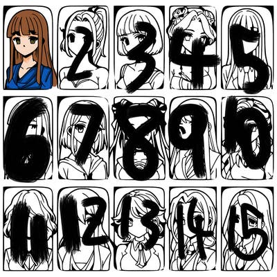 girls that look diffrent anime