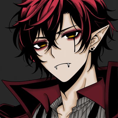 hot vampire anime guy