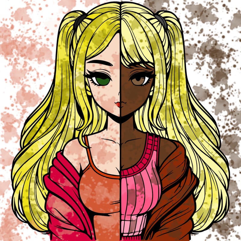 realistic girl split