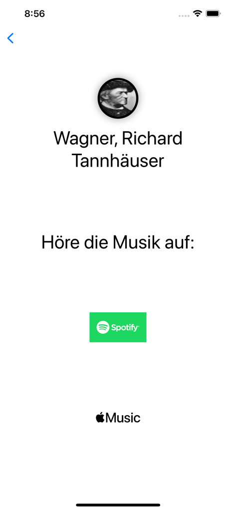 Oper online - Options de streaming musical pour Tannhäuser de Richard Wagner dans l'application Oper online