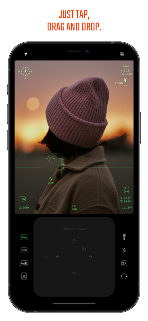 DELTA Camera - Delta Camera pro interface with manual gesture controls