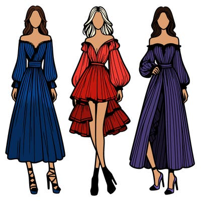 fashion models dresses