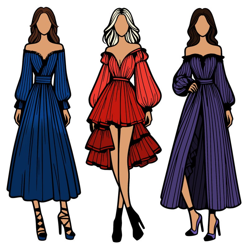 fashion models dresses