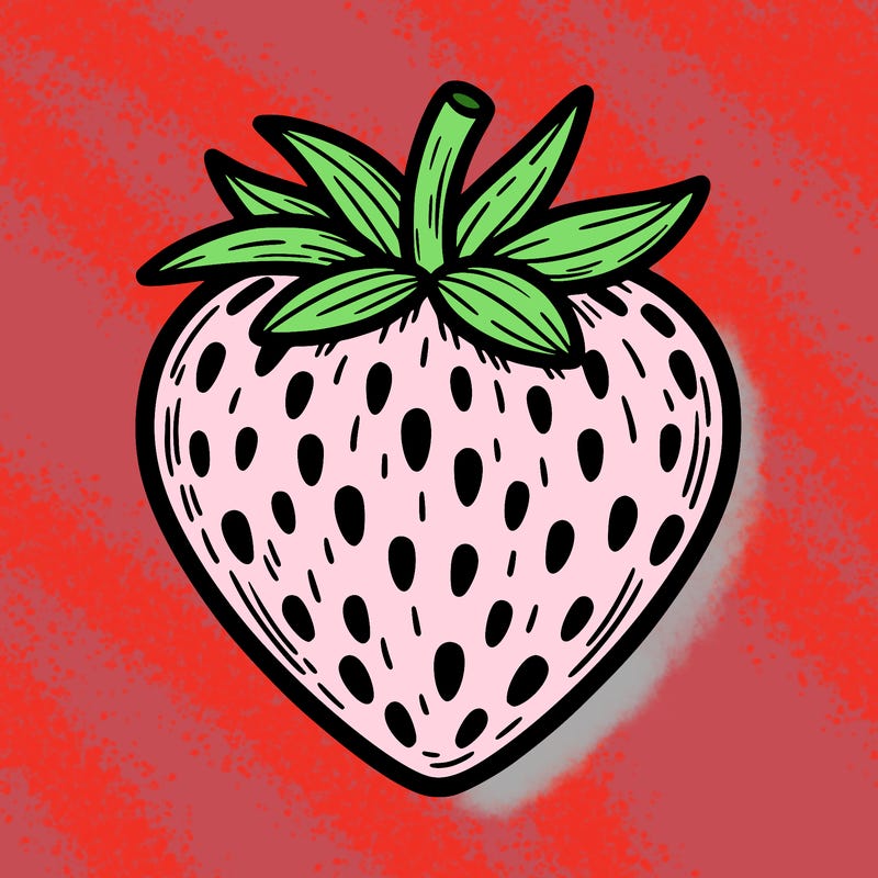 heart strawberry