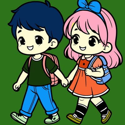 girl going out with boy