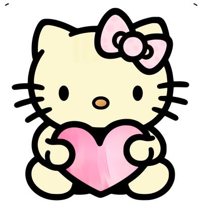 hello kitty with heart