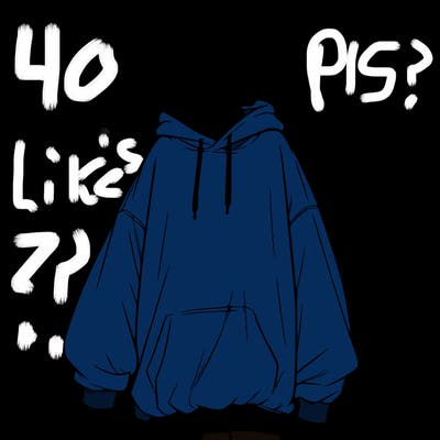 realistic girl with a oversized sweatshirt on and a bun