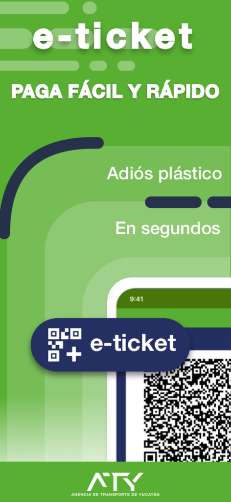 Va-y-Ven - Écran de l'application Va-y-Ven présentant l'e-billet numérique et le code QR pour les transports en commun au Yucatan.