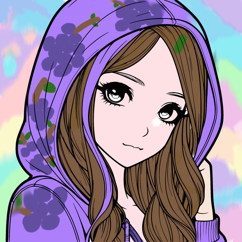 realistic adult girl with hoodie on