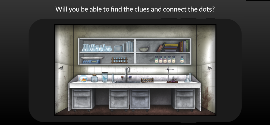 Escape Lab - Episode 2 - Laboratory workbench with chemistry equipment and jars in Escape Lab Episode 2