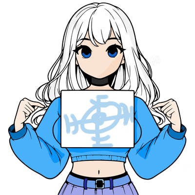 girl holding a blank sign in a long sleeve crop top