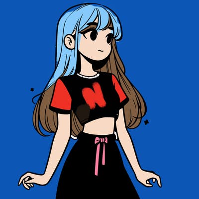 girl in a cute crop top