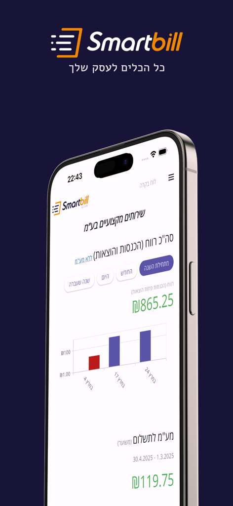 SmartBill AI סמארטביל - Finance App | MWM