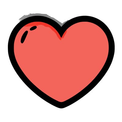 a blank heart
