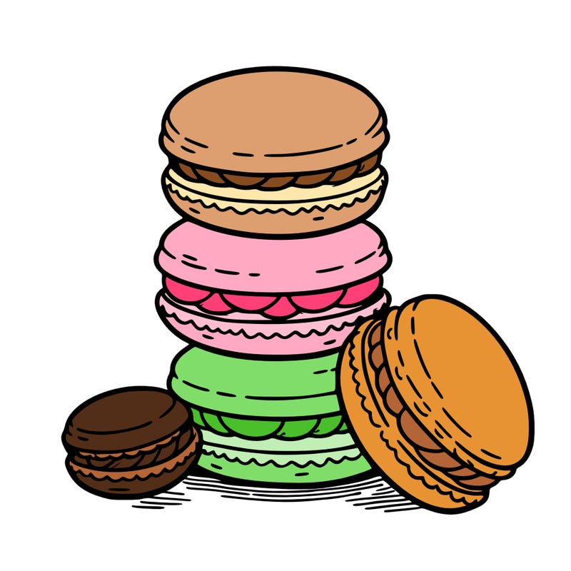 stack of macarons