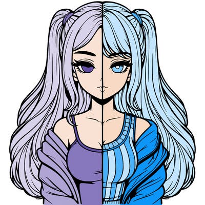 realistic girl split