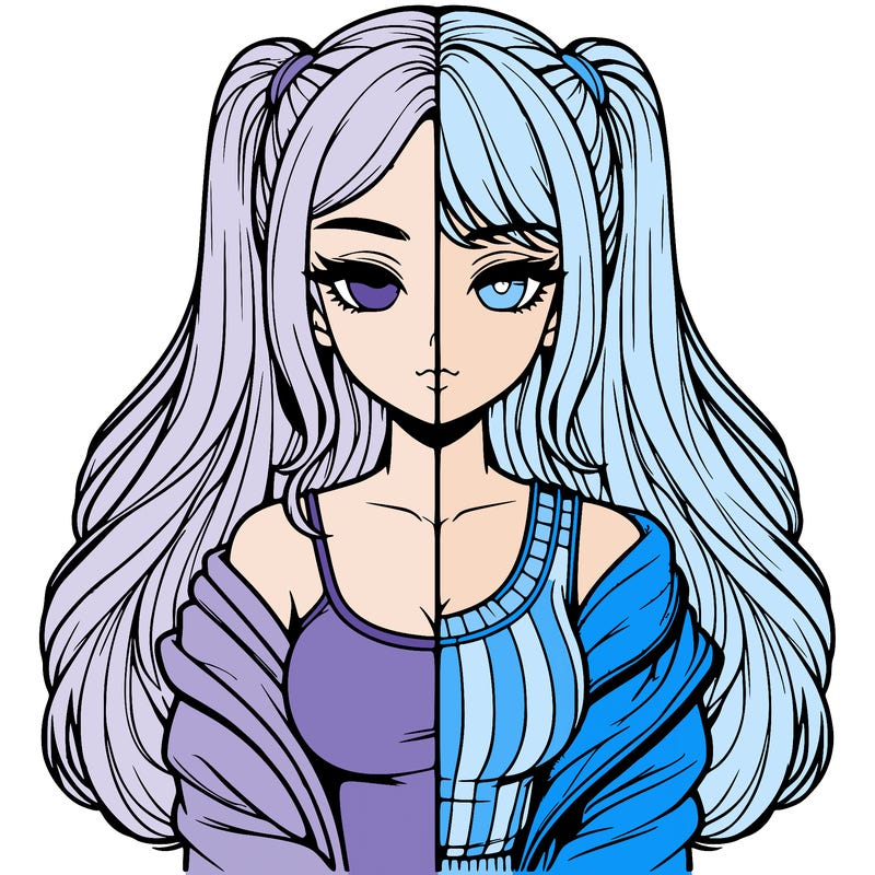 realistic girl split