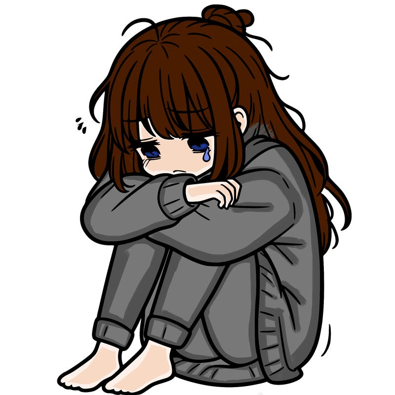 depressed girl