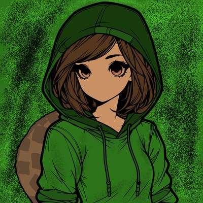 realistic girl with hoodie