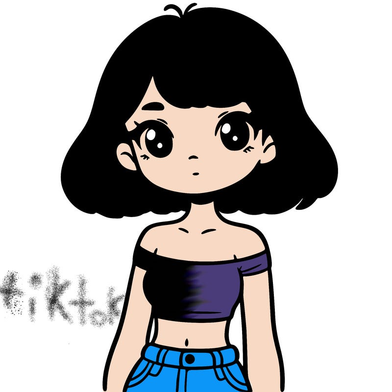 girl in a cute crop top