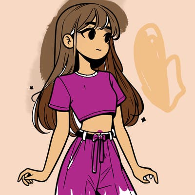 girl in a cute crop top